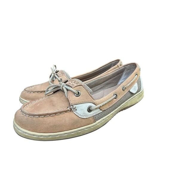 Sperry Women's Angelfish Boat Shoes Brown Leather Size 11M Casual Flats - Picture 4 of 12